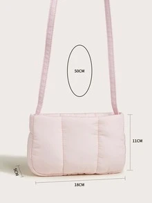 Girls Quilted Square Bag - Pink - View 5