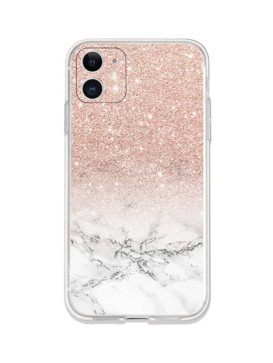 Marble Print Phone Case - Multicolor - View 1
