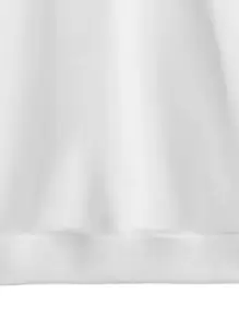 Manfinity Hypemode Loose Fit Men's Solid Color Mock Neck Drop Shoulder Sweatshirt Without Necklace - White - View 5