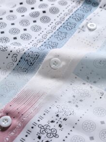 Manfinity Men Paisley And Scarf Print Shirt Without Tee - Multicolor - View 3