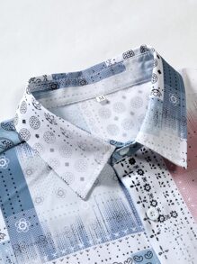 Manfinity Men Paisley And Scarf Print Shirt Without Tee - Multicolor - View 4