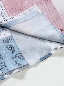 Manfinity Men Paisley And Scarf Print Shirt Without Tee - Multicolor - View 5