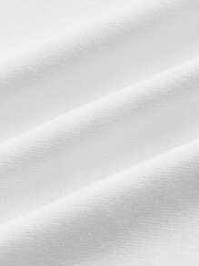 SHEIN EZwear Butterfly & Letter Graphic Crop Tube Top - Black and White - View 4