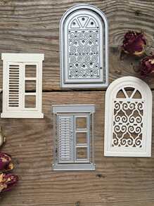 1pc Window Shaped Cutting Die - Silver - View 7