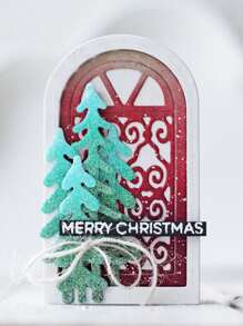 1pc Window Shaped Cutting Die - Silver - View 5