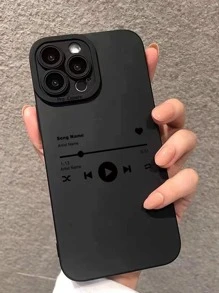 音乐播放器图案手机壳，兼容 15/15Pro/15Plus/15Pro Max - 彩色 - 查看 3