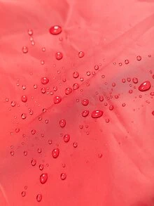 1pc Solid Color Pet Raincoat - Red - View 3