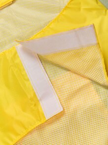 1pc Outdoor Raincoat For Big & Small Dogs - Yellow - View 4