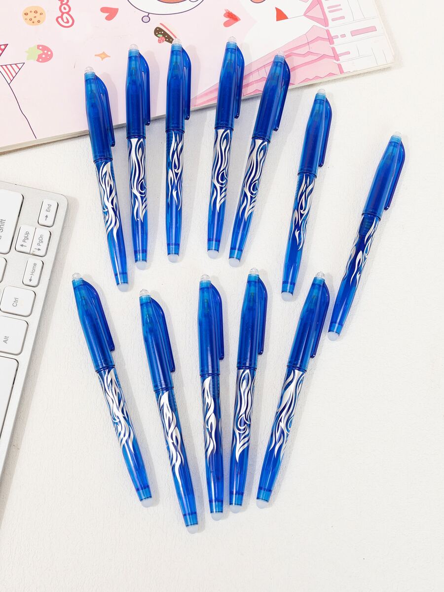 12入組便攜中性筆 - 藍色 - 查看 1
