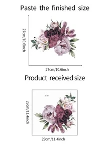 Decal Nắp Bồn Cầu Họa Tiết Hoa - Nhiều màu - Xem 6