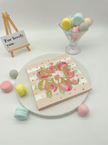 16pcs Metallic Letter & Floral Print Disposable Napkin - Multicolor - View 3