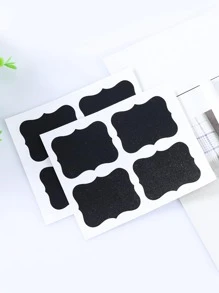 5入組素色包裝貼紙婚禮派對禮品袋 - 黑色 - 查看 3