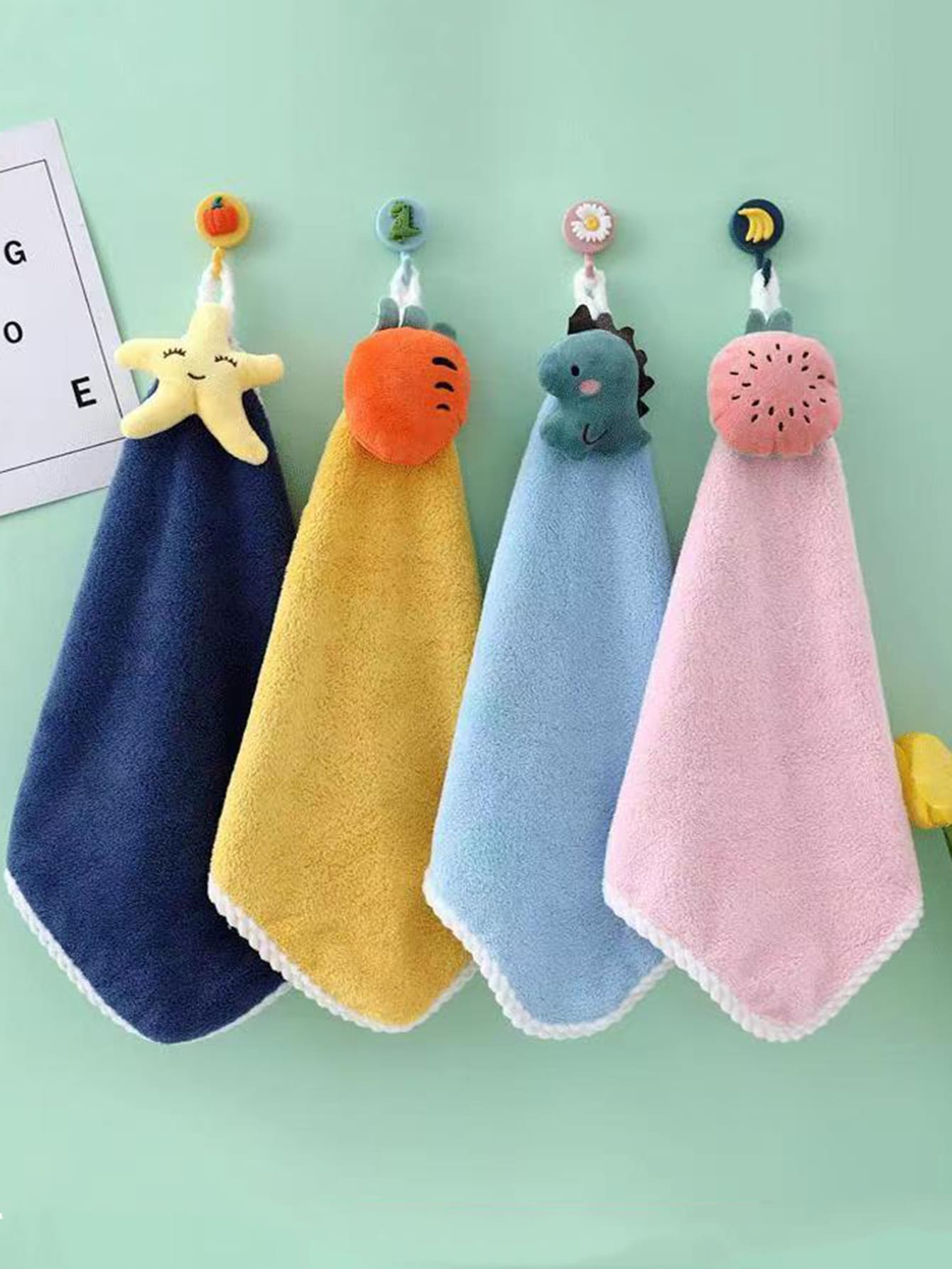 1pc Random Color Hand Towel - Multicolor - View 1