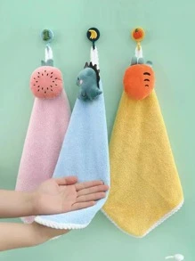 1pc Random Color Hand Towel - Multicolor - View 7
