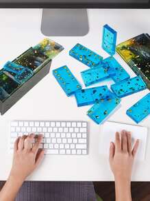 6入組骨牌盒子設計DIY矽膠模具 - 白色 - 查看 3