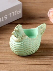 1pc Chicken Shaped Candle Holder - Green - View 4