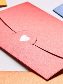 5pcs Heart Design Random Color Envelope - Multicolor - View 4