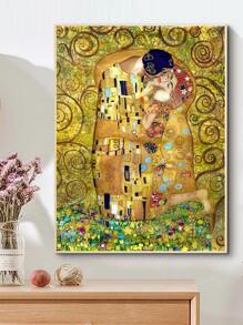 Juego De Pintura De Diamantes De Mosaico, Forma Redonda, Diseño Romántico, Kit De Manualidades Bricolaje - Multicolor - Ver 2