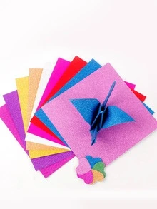 10 piezas Papel origami de color mixto - Multicolor - Ver 3
