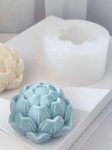 1入組蓮花設計DIY矽膠模具 - 白色 - 查看 1