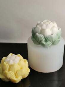 1入組蓮花設計DIY矽膠模具 - 白色 - 查看 4