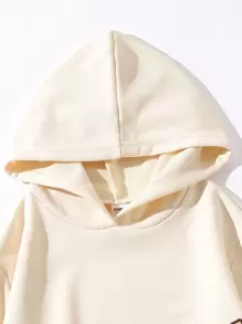 Sparklyn 青少女字母和卡通圖形連帽衫和運動長褲 - 彩色 - 查看 3