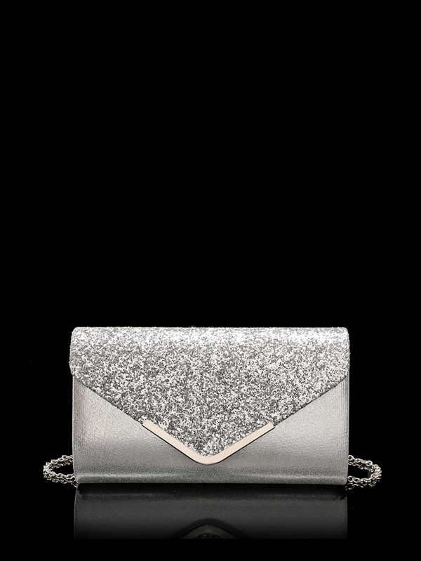 Glamorous, Elegant, Exquisite, Quiet Luxury Sequin, Stylish, Luxury, Shiny Metallic Flap Chain Glitter Square Bag, Perfect Bride Purse For Wedding, Prom & Party Events Evening Bag, Dinner Bag For Party Girl, Woman
