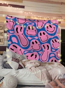 表情圖案掛毯 - 彩色 - 查看 1