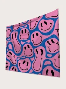 表情圖案掛毯 - 彩色 - 查看 2