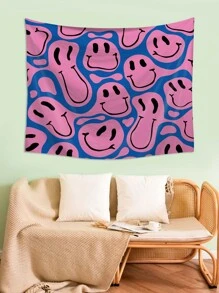 表情圖案掛毯 - 彩色 - 查看 7