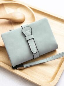 Minimalist Small Wallet With Wristlet Pocket Wallet Small ID Window Zipper Women Wallet PU Leather Portable Minimalist Fashion Modern Business Anniversary On Valentine Day For Birthday Gift Female Lady Girls Women Gift Business Casual For Women Wallet Purse Wallet - Mint Blue - View 10