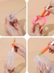 1pc Multifunction Cup Cleaning Brush - Multicolor - View 7