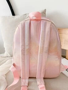 女孩魚尾巴刺繡魚鱗壓花經典背包 - 彩色 - 查看 5