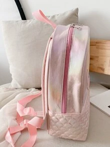 女孩魚尾巴刺繡魚鱗壓花經典背包 - 彩色 - 查看 6