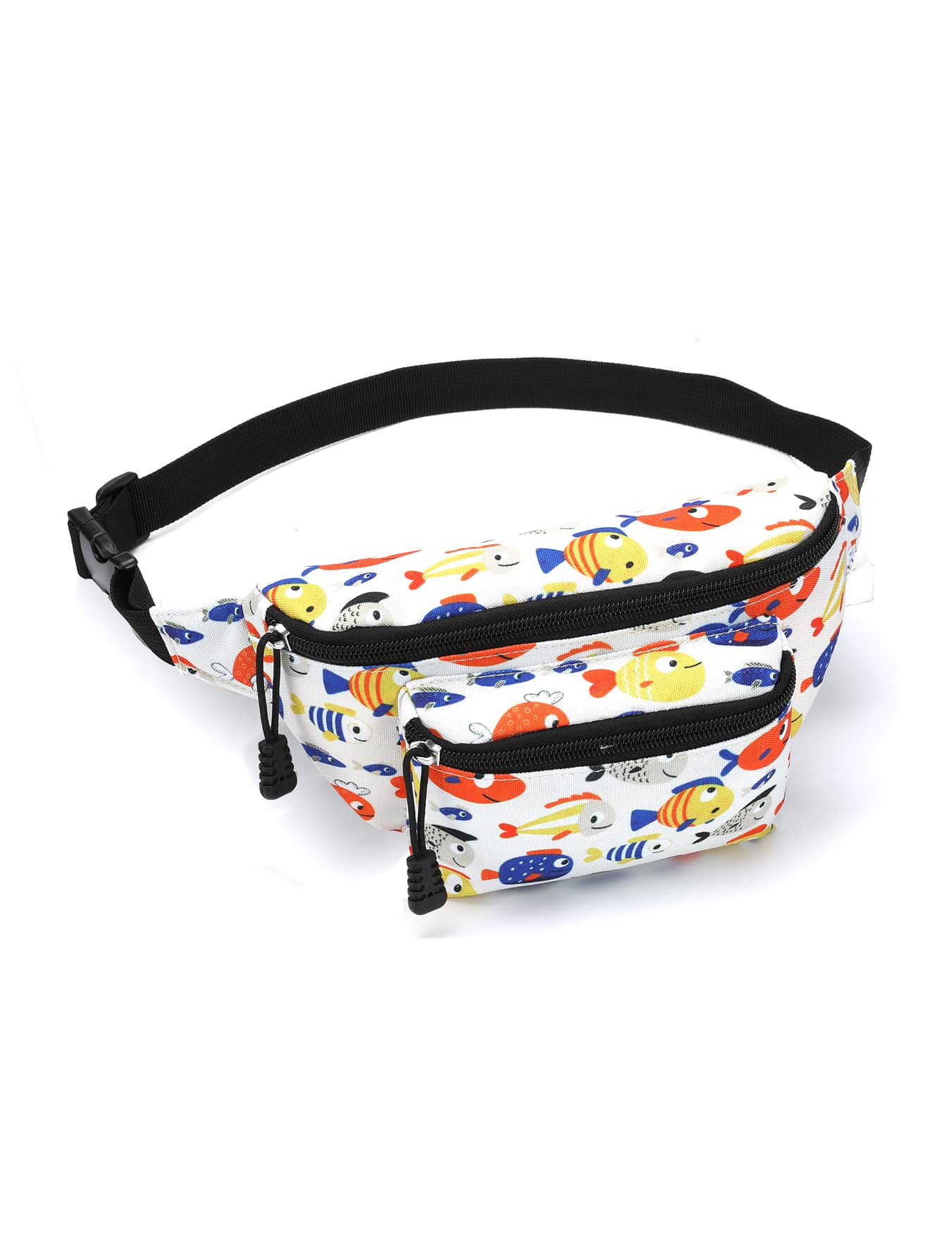 Kids Cartoon Graphic Bum Bag - Beige - View 1