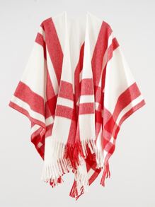 1 Pieza Abrigo Cálido Tipo Chal - Multicolor - Ver 1