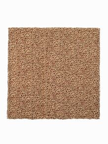豹紋印花圍巾 - 彩色 - 查看 4