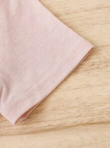 Toddler Girls Letter Graphic Tee & Trousers - Multicolor - View 4