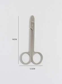 1 pieza Tijeras nariz pelo - Plateado - Ver 4