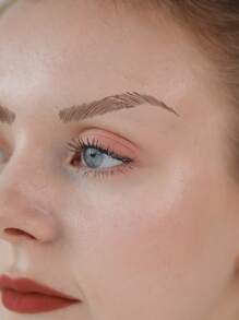 紋身貼紙,1張防水睫毛一次性紋身適合女士,紋身貼紙成年人,逼真紋身貼睫毛,適合女士和女孩 - 棕色 - 查看 4