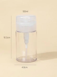 1pc 100ML Clear Lotion Dispensing Bottle,Empty Transparent Dispenser Container For Travel Size Cosmetics,Empty Cosmetic Refillable Travel Containers Plastic Hair Spray Bottle Sprayer For Perfume Skincare Makeup Lotion, Living Room Home Bedroom Bathroom House Decor, Travel Stuff, Wedding, Party, Birthday, Gifts For Men Mom Dad Friends, New Years, Accessories, Funny Gift - Clear - View 3