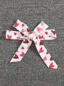 Toddler Girls Heart Print Cold Shoulder Ruffle Trim Belted Jumpsuit - White - View 4