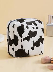 1 件装奶牛图案卫生巾收纳袋，波西米亚风 - 彩色 - 查看 1