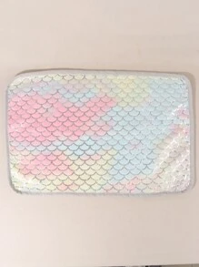 1pc Fish Scale Design Pet Blanket