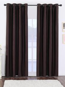 素色單片窗簾 - 咖啡棕 - 查看 1