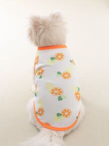 1pc Cartoon Graphic Pet Tank - Multicolor - View 1
