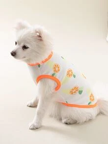 1pc Cartoon Graphic Pet Tank - Multicolor - View 3