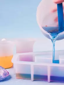 3 个硅胶分配杯和 1 个搅拌棒 - 白色 - 查看 4