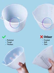 3 个硅胶分配杯和 1 个搅拌棒 - 白色 - 查看 5