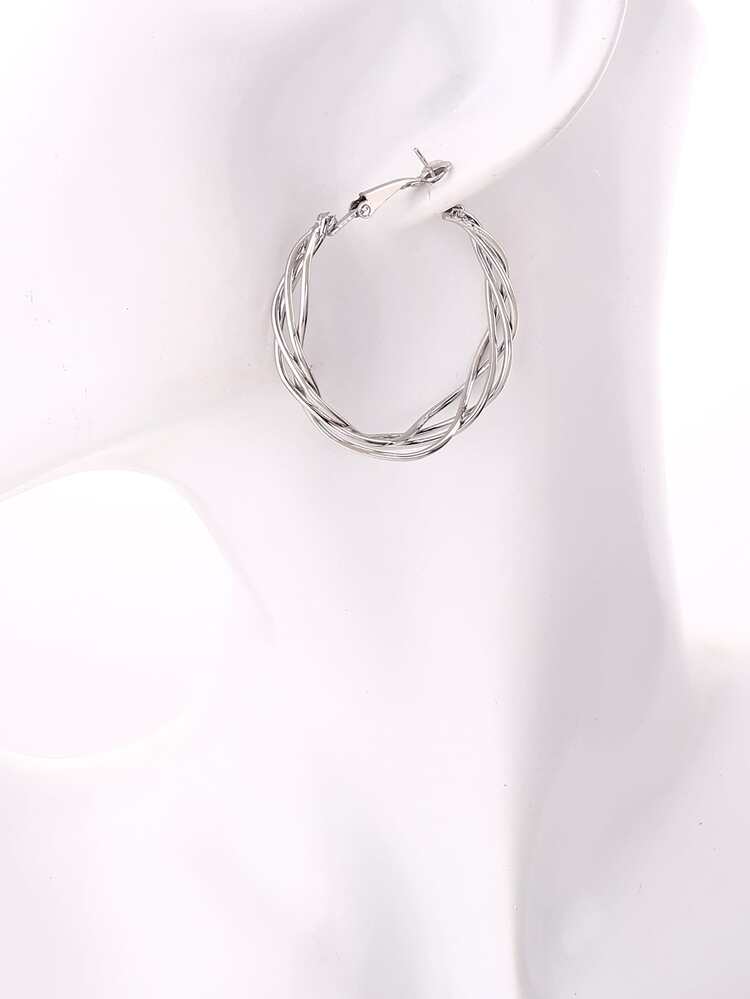 Hollow Out Hoop Earrings